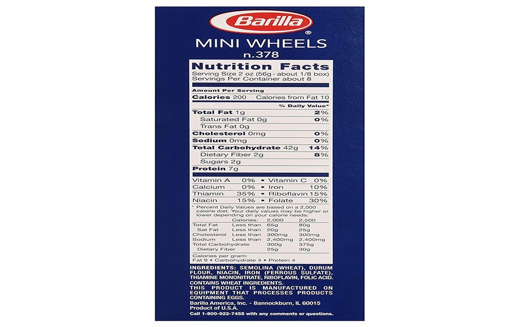 Barilla Mini Wheels    Box  454 grams